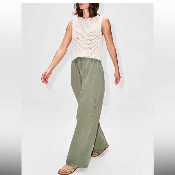 Citizens of Humanity Aurora Pull-On Cotton&Hemp Pants Nova/Olive Very gd cond M - Picture 3 of 6